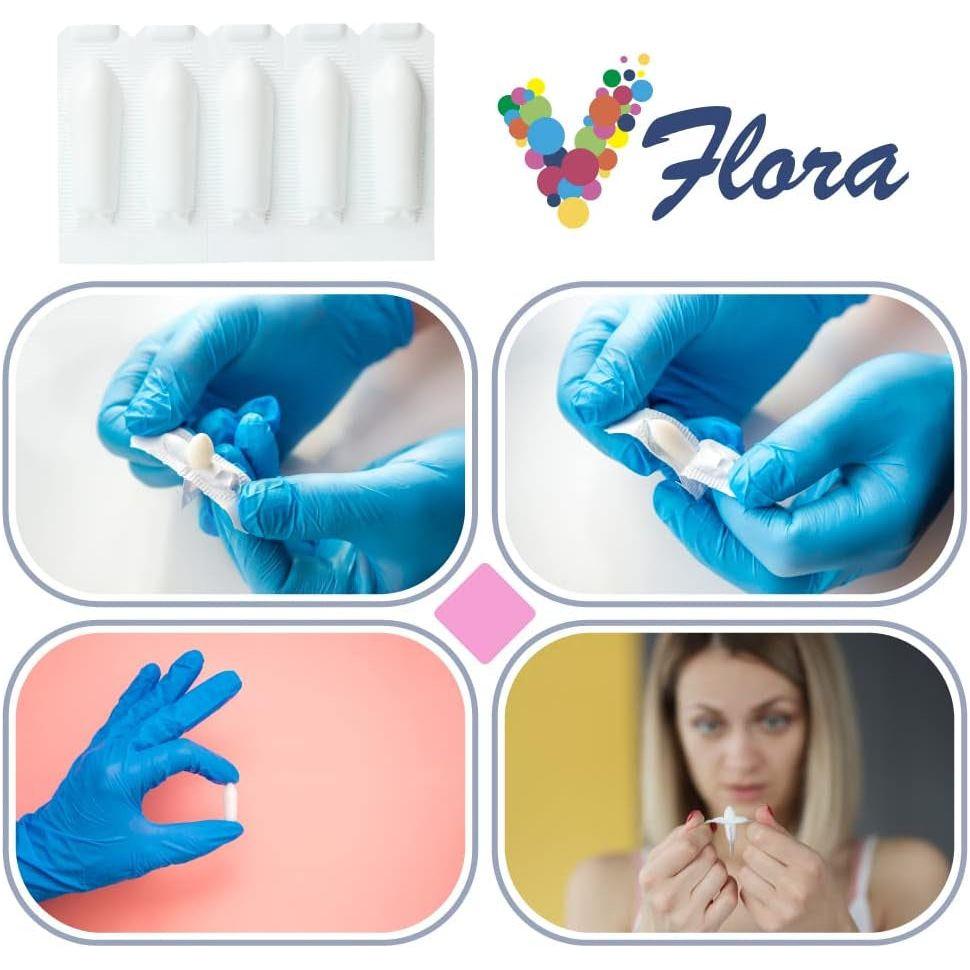 VagiBiom VFlora: 5-Day Advance Intimate Flora Balancer - 5 Suppositories | pH Balance & Vaginal Health Support