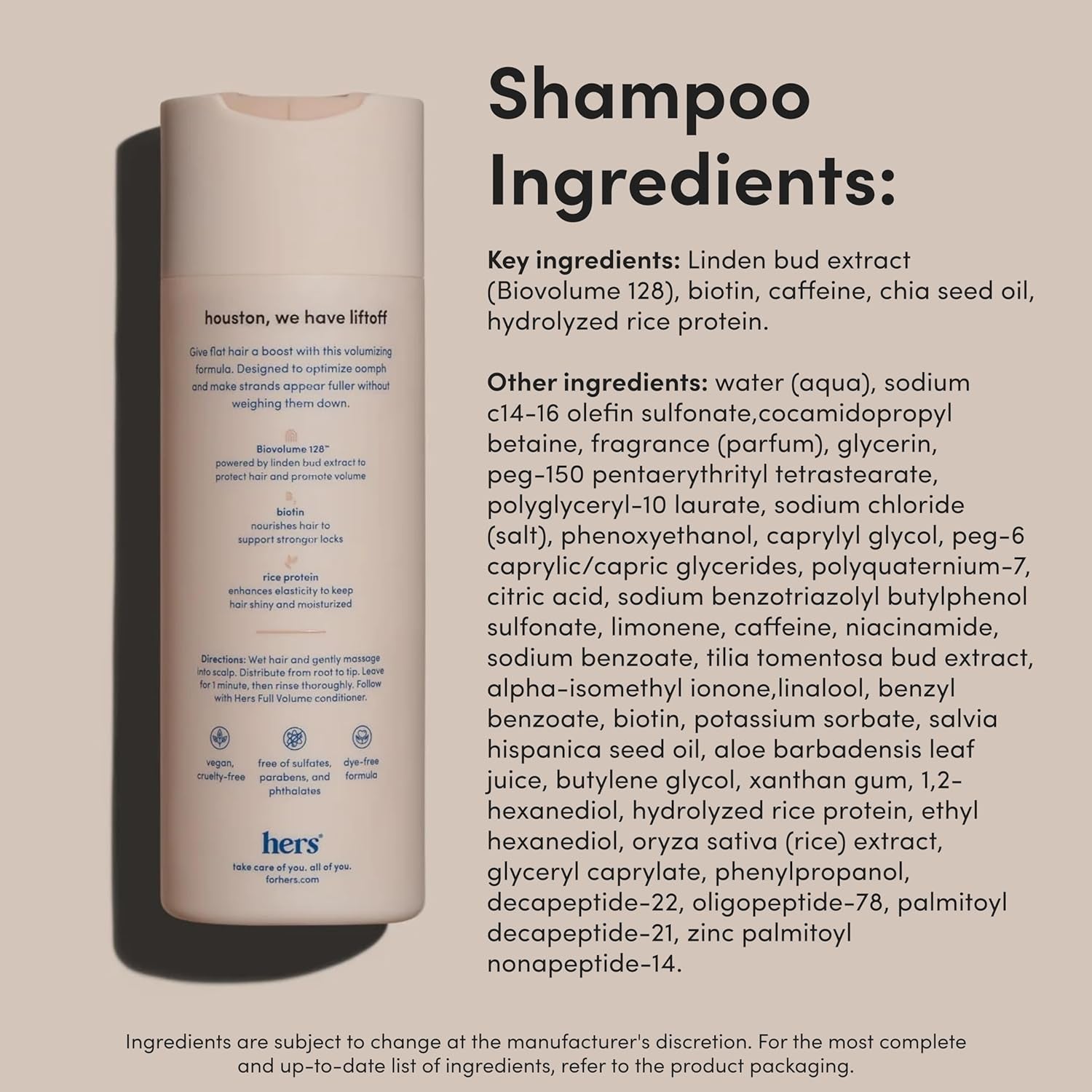 Hers Full Volume Duo | Volumizing Shampoo & Conditioner for Fine & Thinning Hair