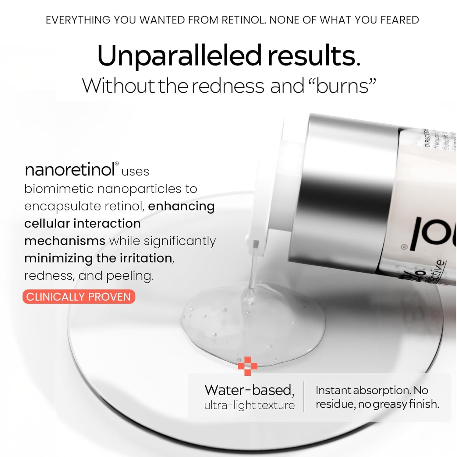 North Biomedical NANORETINOL Age-Reversal Face Serum 30ml | 232% More Effective Than Ordinary Retinol for Firm, Youthful Skin