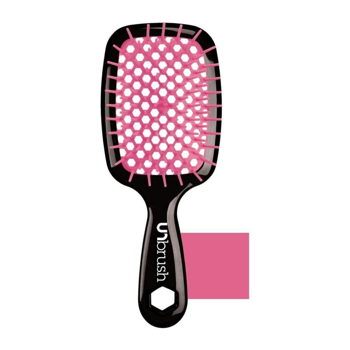 FHI HEAT UNbrush Wet & Dry Vented Detangling Hair Brush - Pink | Effortless, Gentle & Fast Detangling