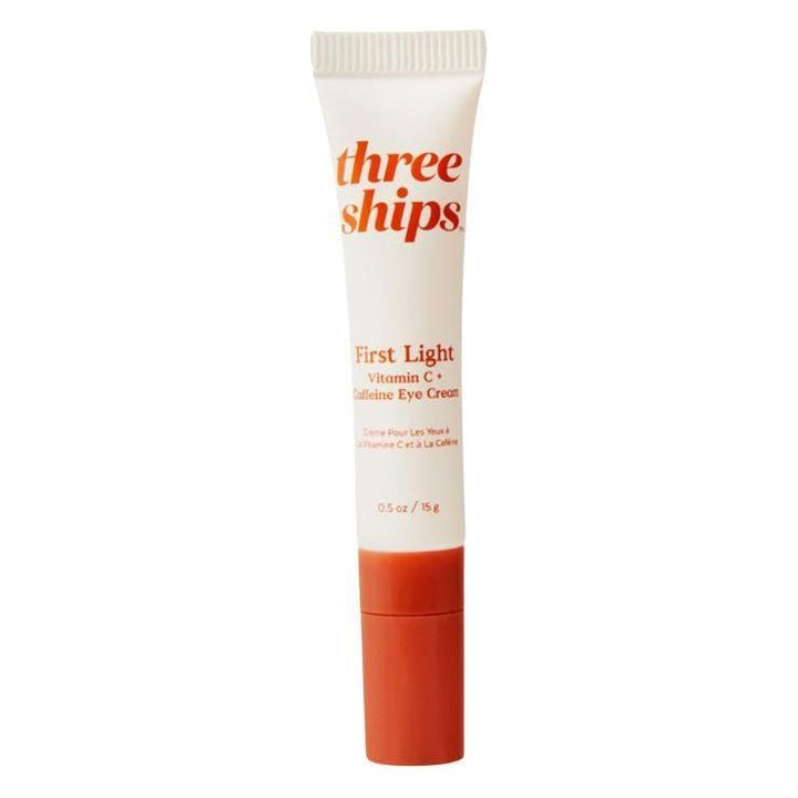 Three Ships First Light Vitamin C + Caffeine Eye Cream 15ml | Brightens, De-Puffs & Reduces Dark Circles Three Ships