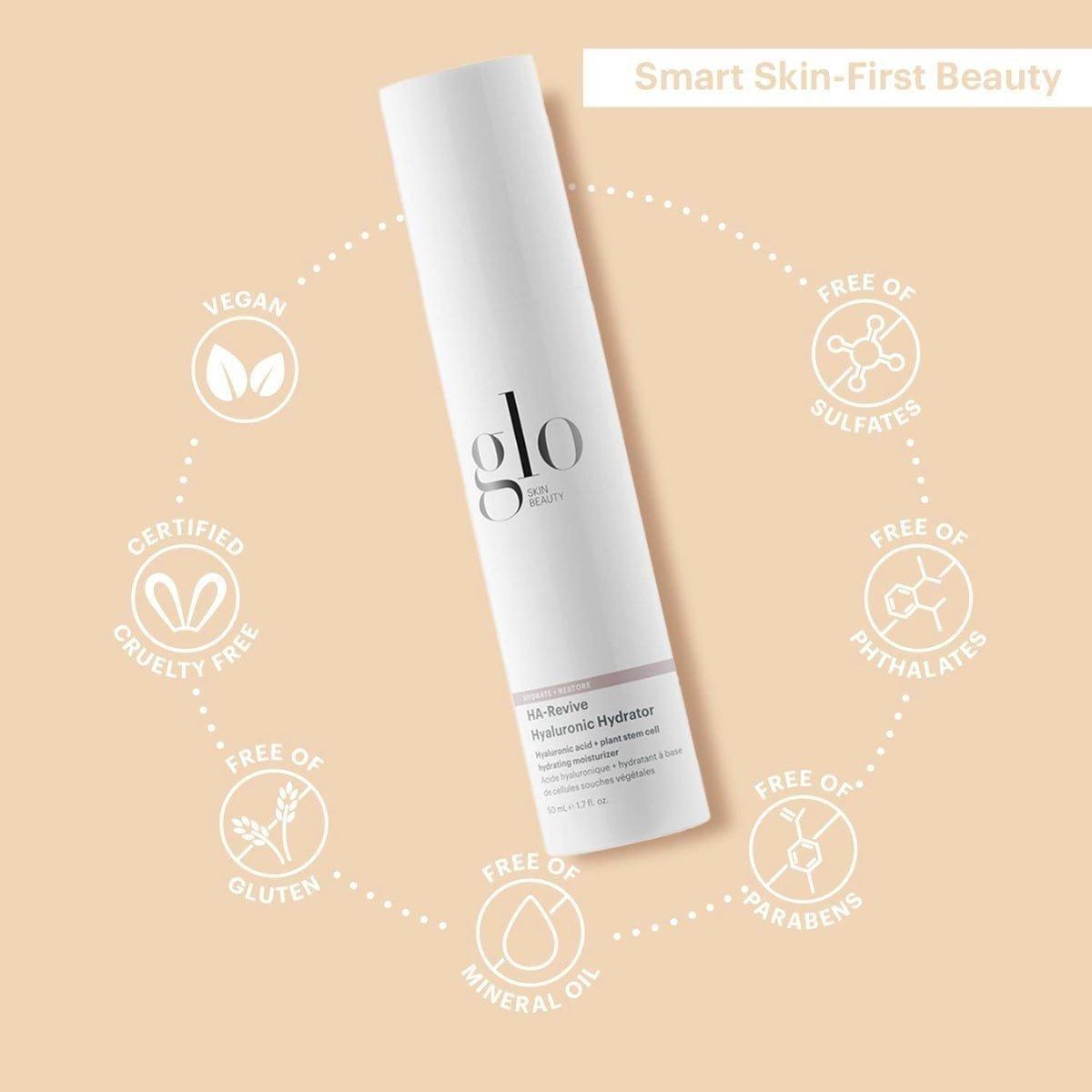 Glo Skin Beauty HA-Revive Hyaluronic Hydrator 50ml | Deep Hydration & Firming Moisturiser for Radiant, Plump Skin