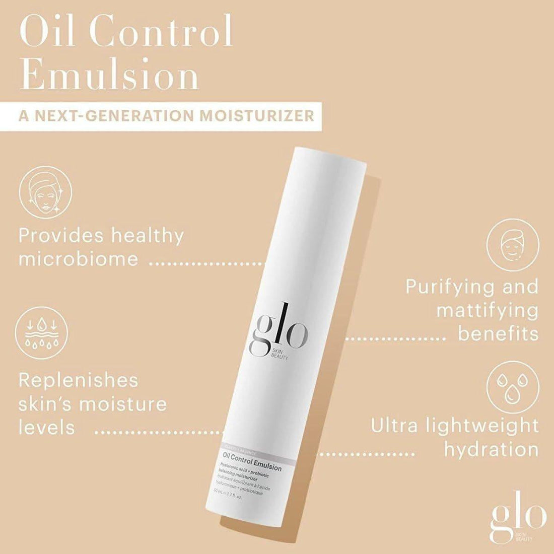 Glo Skin Beauty | Oil Control Emulsion Matte Finish & Hydration for Oily Skin