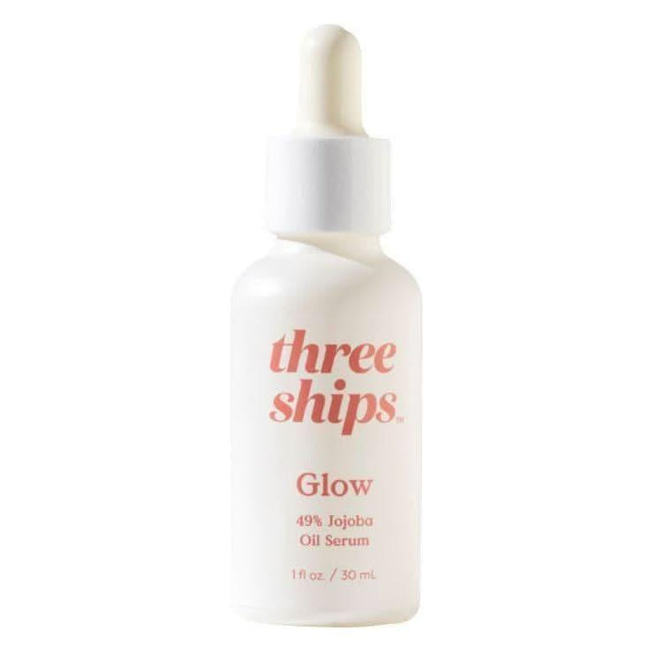 Three Ships Glow 49% Jojoba Oil Serum Lightweight Hydration & Pore Refining for Oily Skin Three Ships
