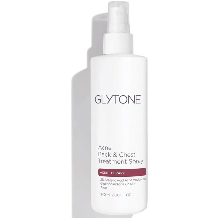 Glytone Acne Back & Chest Treatment Spray - 240ml | Salicylic Acid Acne Solution