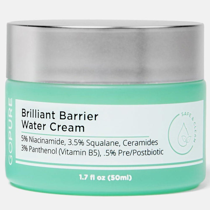 Go Pure Brilliant Barrier Water Cream 50ml | Lightweight Hydration for Radiant, Poreless Skin
