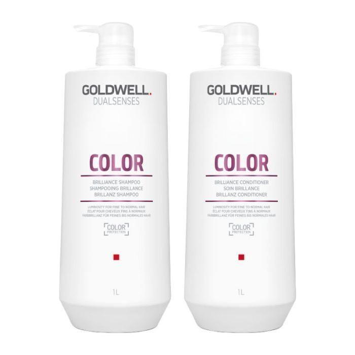 Goldwell Dualsenses Color Brilliance Duo Shampoo & Conditioner Set | Radiance & Fade Protection for Colour-Treated Hair Goldwell Dualsenses