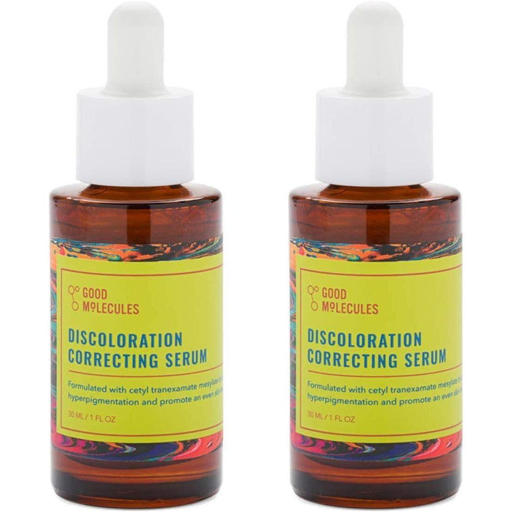 Good Molecules Discoloration Correcting Serum Set 2 x 30ml | Target Age Spots, Acne Scars & Hyperpigmentation