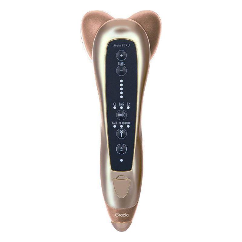 GRAZIA DIREIA Zeru EMS Face & Scalp Device | Ionic Cleansing, LED Light Therapy & EMS Lifting in One Smart Tool