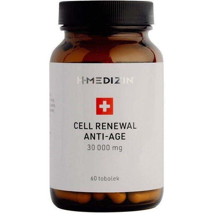 H-MEDIZIN Cell Renewal Mitochondrial Nutrients - 60 Capsules | Swiss Medical-Grade Sheep Placenta for Anti-Aging & Cell Regeneration