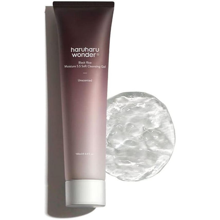 Haruharu WONDER Black Rice Moisture 5.5 Soft Cleansing Gel - 100ml | Gentle & Hydrating Daily Cleanser
