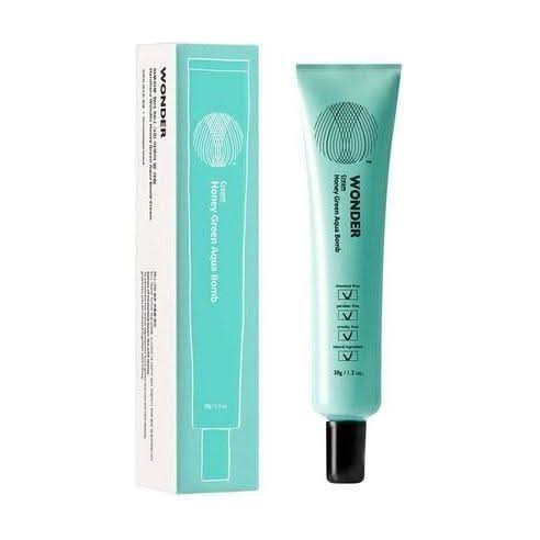[haruharu wonder] Honey Green Aqua Bomb Cream 38g | The Ultimate Dewy Skin Quencher!