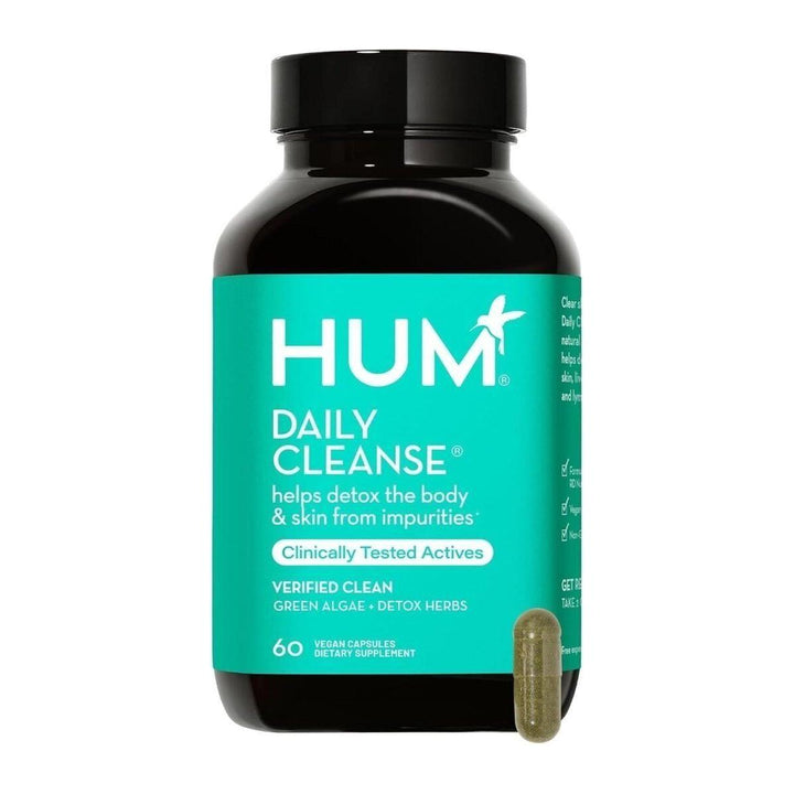 Hum Daily Cleanse 60 Vegan Capsules | Clear Skin & Detox Support from Within