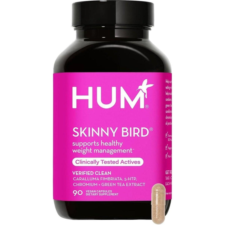HUM Skinny Bird 90 Capsules | Natural Appetite Suppressant for Women with 5-HTP, Caralluma, Green Tea & Chromium