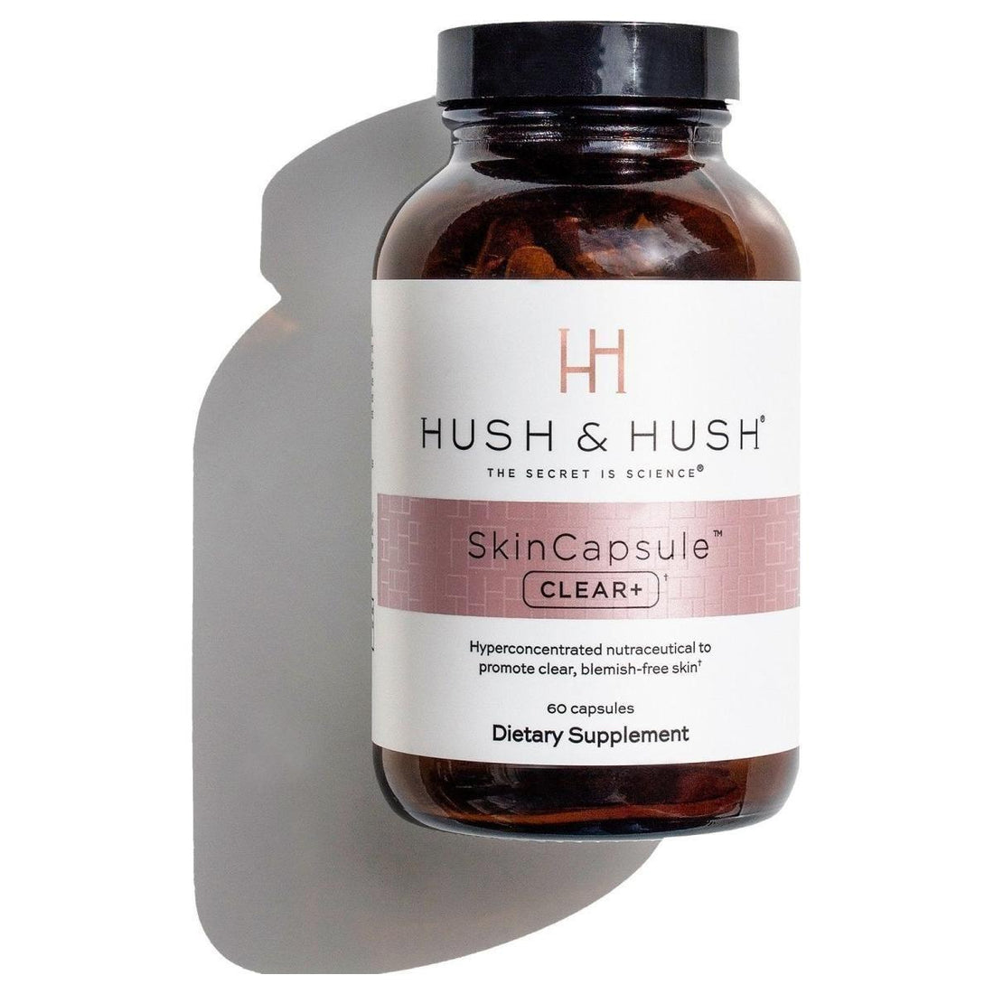 Hush & Hush SkinCapsule CLEAR+ 60 Capsules Anti-Blemish Supplement for Clear Calm Skin