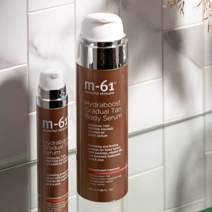 M-61 Hydraboost Gradual Tan Body Serum 115ml | Hydrating Self-Tanning Serum with Peptides &amp; Hyaluronic Acid