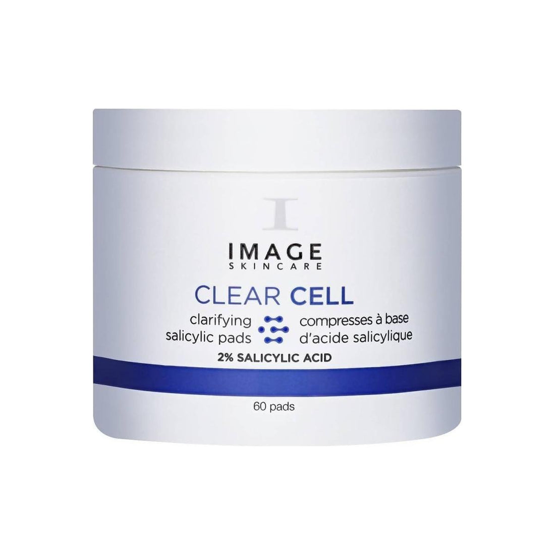 IMAGE Skincare Clear Cell Clarifying Salicylic Pads 60 Ct | Acne-Fighting Exfoliating Pads for Oily & Acne-Prone Skin