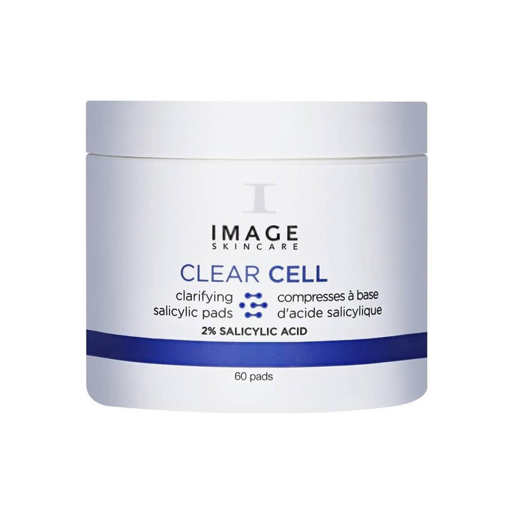 IMAGE Skincare Clear Cell Clarifying Salicylic Pads 60 Ct | Acne-Fighting Exfoliating Pads for Oily & Acne-Prone Skin
