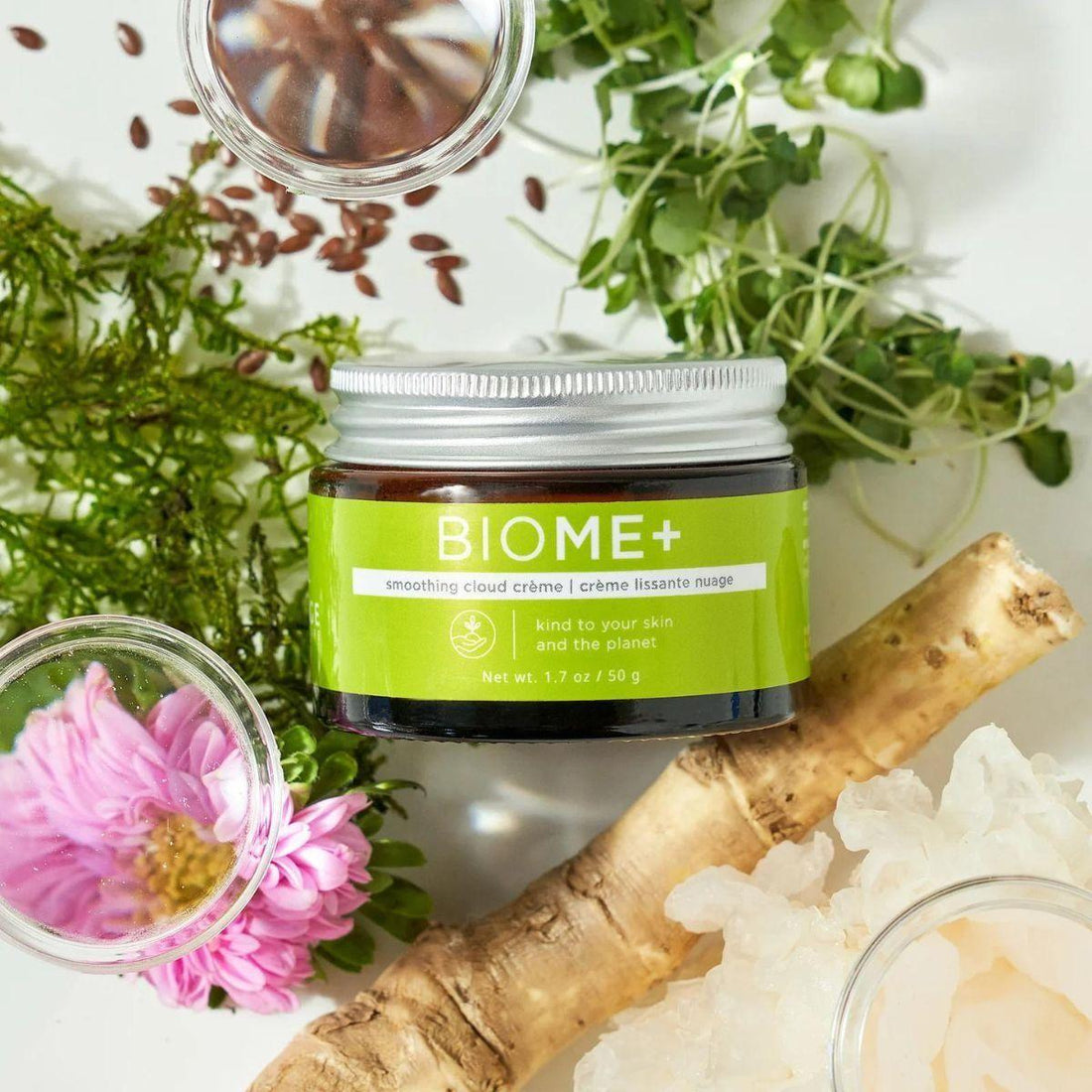 IMAGE Skincare BIOME+ Smoothing Cloud Crème Vegan Barrier-Boosting Hydration for Smooth, Radiant Skin