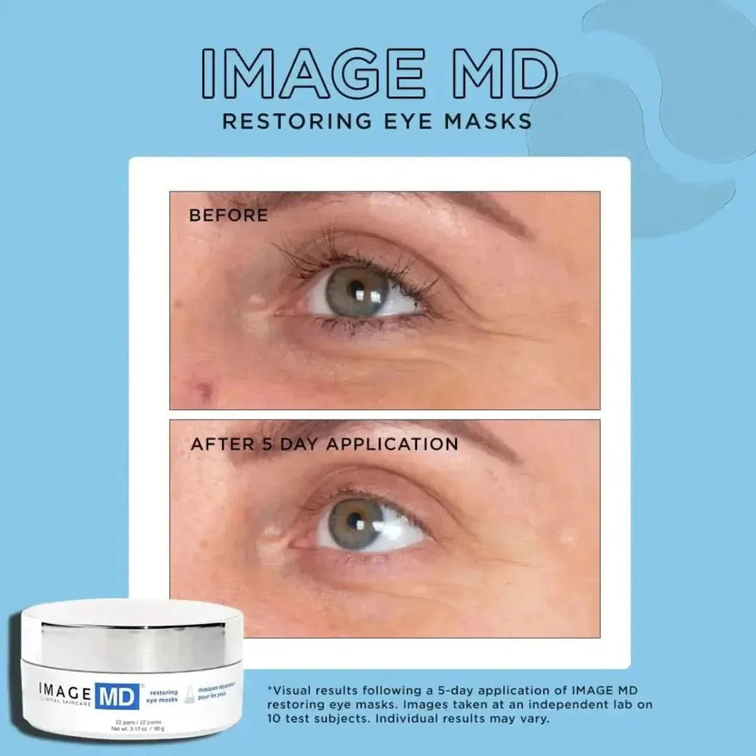 Image Skincare MD Restoring Eye Masks 22 Count | Hydrating, Firming & Puffiness-Reducing Hydro-Gel Patches