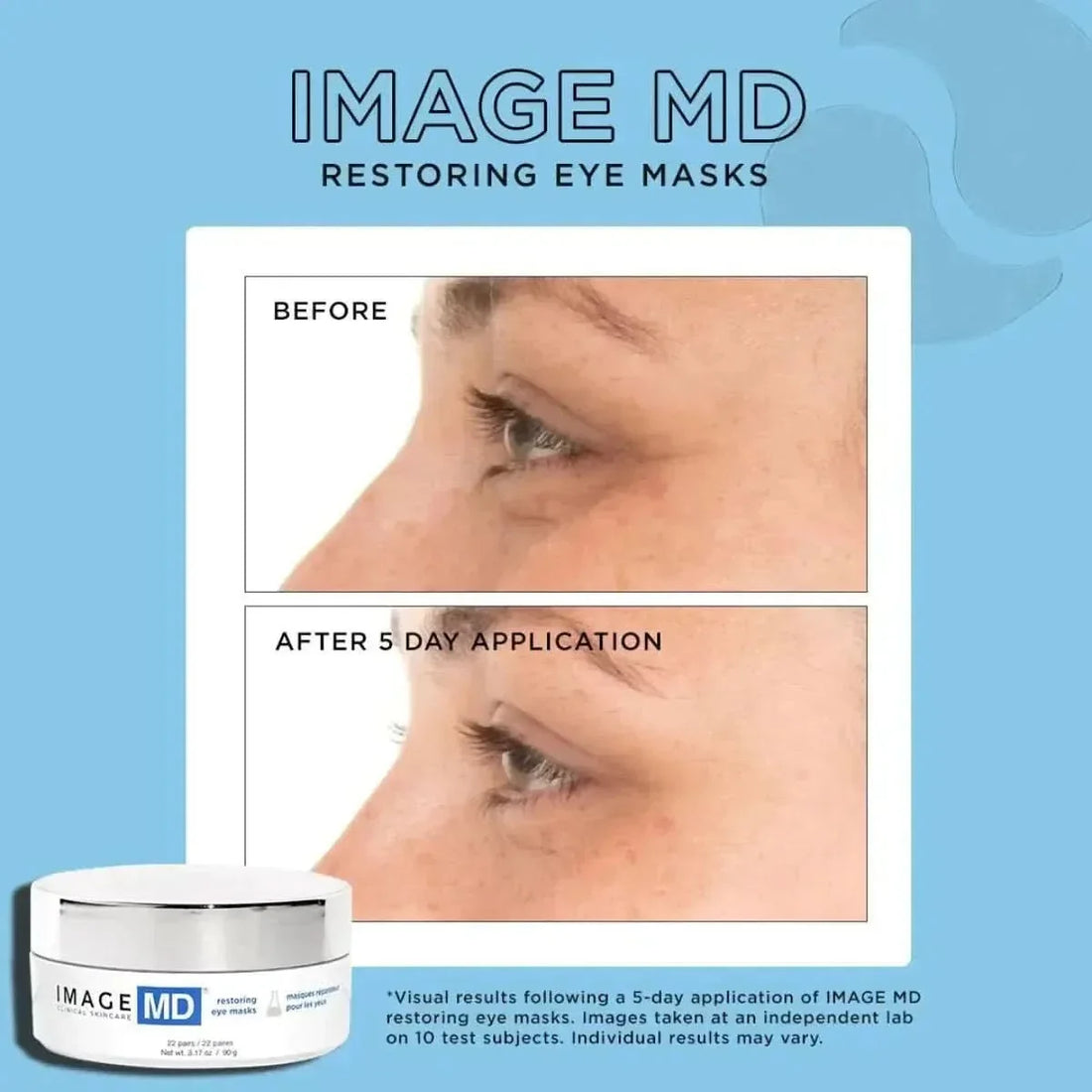 Image Skincare MD Restoring Eye Masks 22 Count | Hydrating, Firming & Puffiness-Reducing Hydro-Gel Patches