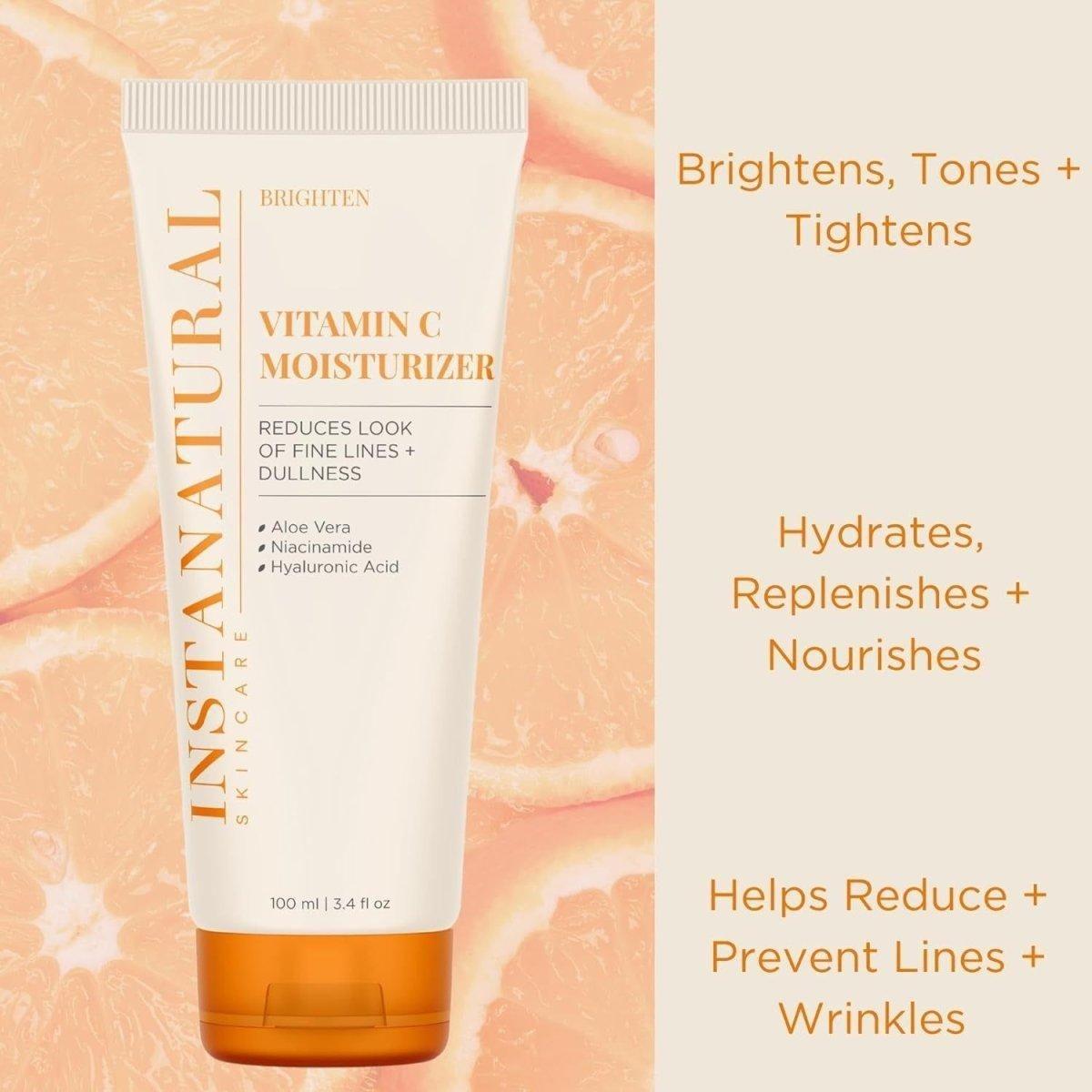 InstaNatural Vitamin C Moisturizer 100ml | Brighten, Nourish & Tone InstaNatural