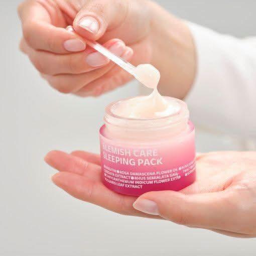 isoi Blemish Care Sleeping Pack 50ml | Overnight Brightening & Hydrating Gel Mask