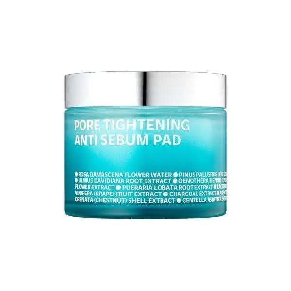 isoi Pore Tightening Anti Sebum Pad 60 Count (170g) | Exfoliating & Oil Control for Radiant Skin