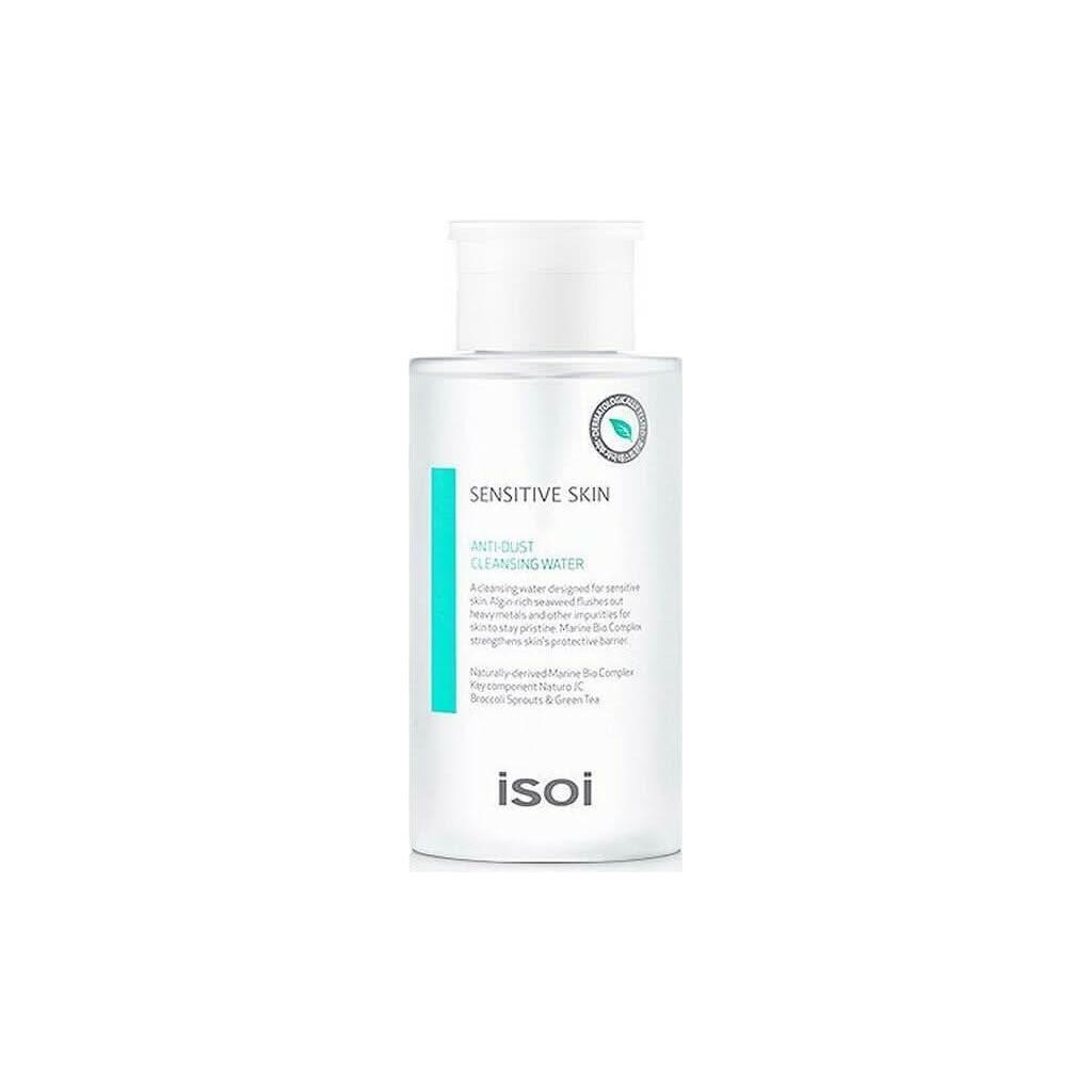 isoi Sensitive Skin Anti-Dust Cleansing Water 300ml | Gentle No-Rinse Micellar Cleanser