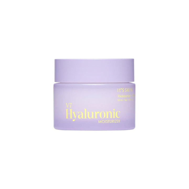 It'S SKIN V7 Hyaluronic Moisturizer 50ml | Vitamin-Infused Hydrating Cream for Dewy, Non-Oily Radiance