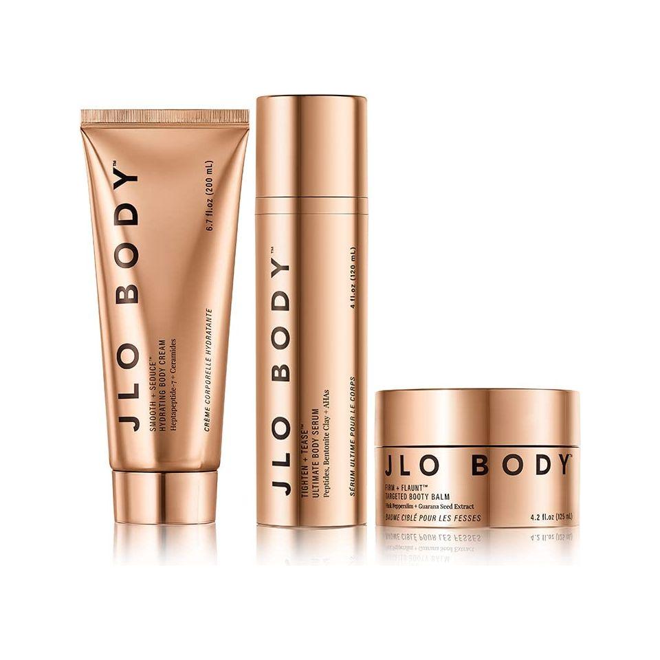 JLo Beauty The Ultimate Body Trio Booty Balm 120ml + Body Serum 120ml + Body Cream 198ml