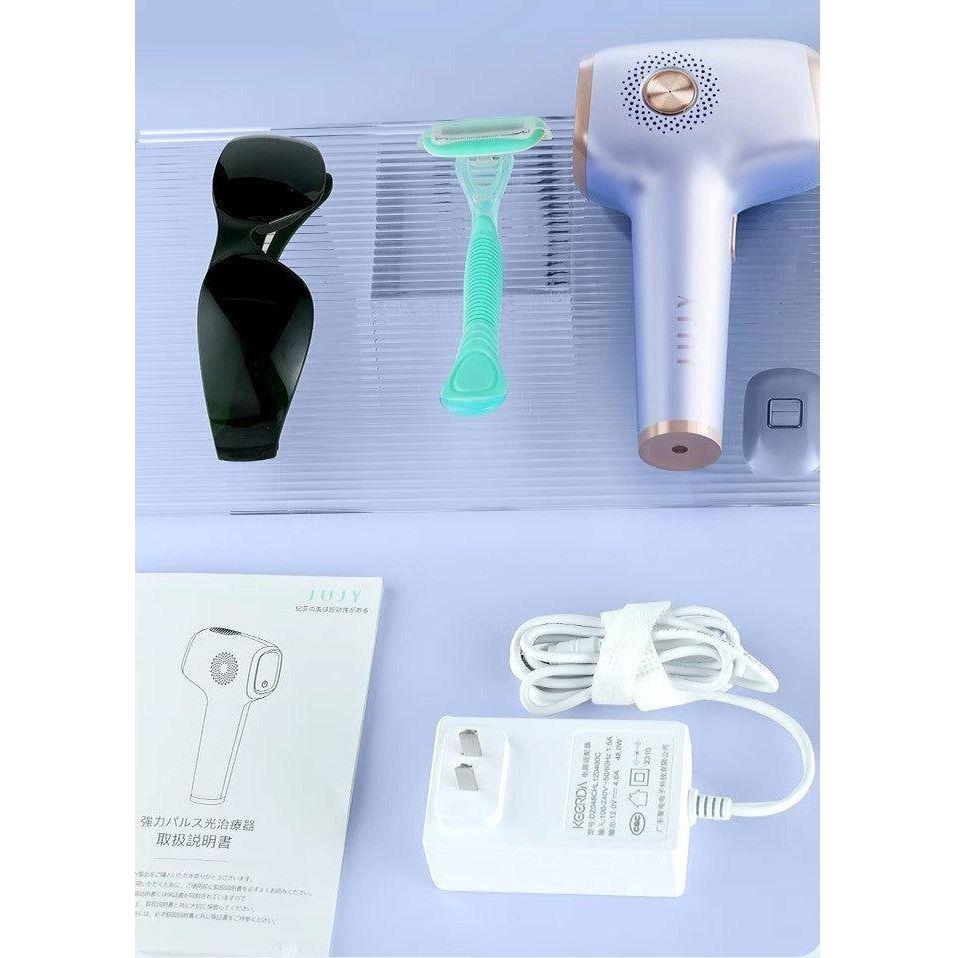 JUJY Freezing Point Hair Removal Device | Painless IPL Technology with 8°C Ice-Cooling for Full-Body Hair Removal