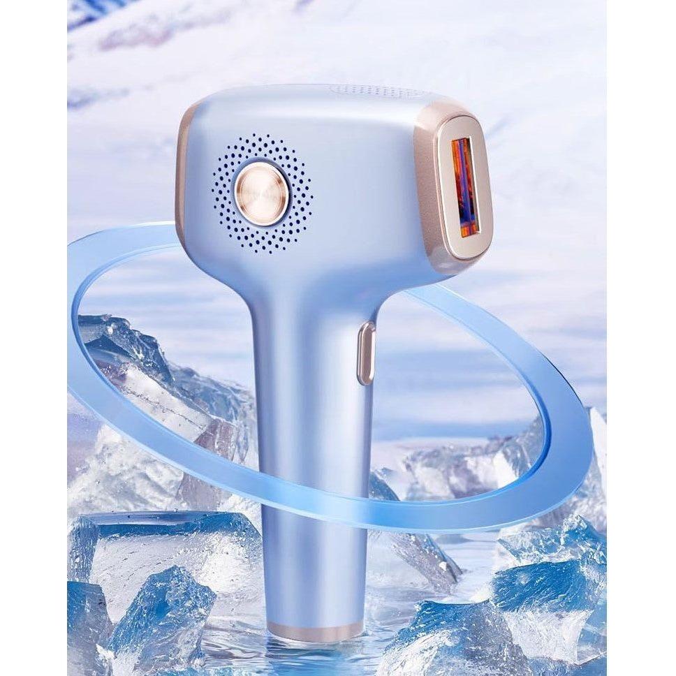 JUJY Freezing Point Hair Removal Device | Painless IPL Technology with 8°C Ice-Cooling for Full-Body Hair Removal