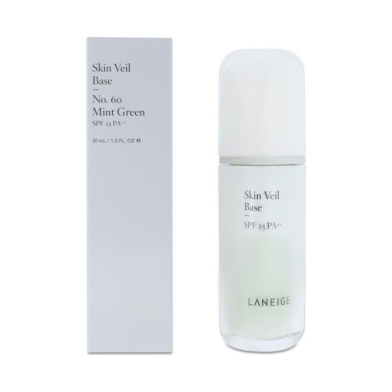 LANEIGE Skin Veil Base Primer No.60 Mint Green 30ml Redness-Neutralising Tone-Up Makeup Base