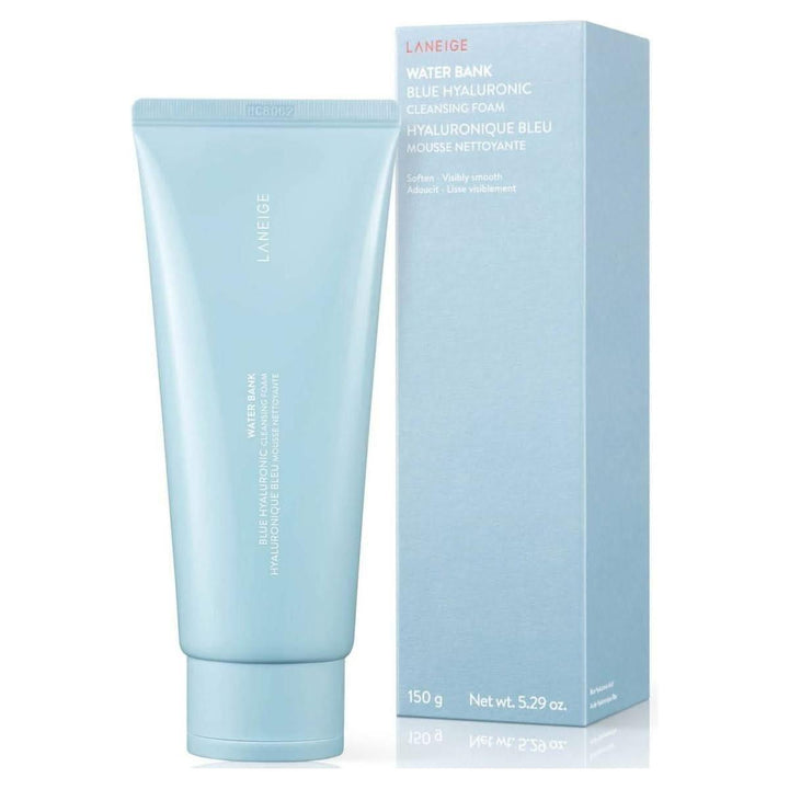 LANEIGE Water Bank Blue Hyaluronic Cleansing Foam The Double-Duty Cleanse That Buffs & Quenches!