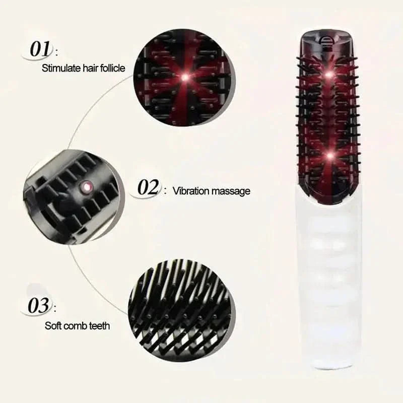 Laser Hair Regrowth Massager Comb | Infrared Therapy & Vibration Technology for Scalp Health