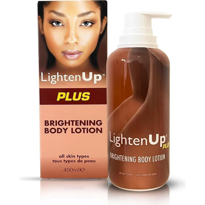 LightenUp Skin Brightening Body Lotion Plus 1 400ml | Radiance-Boosting Moisturiser with Jamaican Castor Oil & Vitamin E