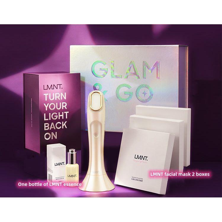 LMNT O2 Photon Beauty Device | Collagen-Boosting, Anti-Ageing LED Skincare Tool with Blue Light Therapy - Sherue