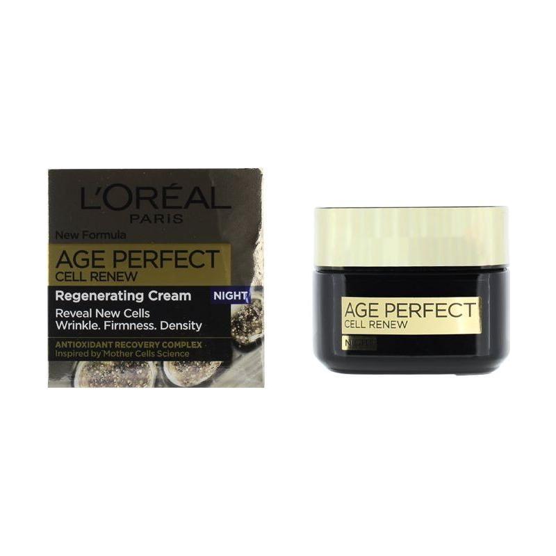 L'Oréal Age Perfect Cell Renew Regenerating Night Cream 50ml Antioxidant-Rich Formula for Revitalised Skin