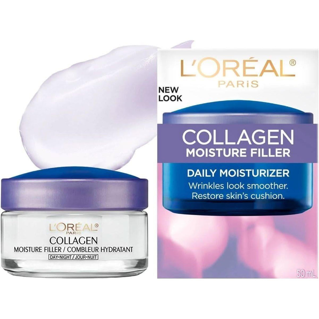 L'Oreal Paris Collagen Moisture Filler Day/Night Cream | Intense Hydration & Wrinkle Plumping Solution