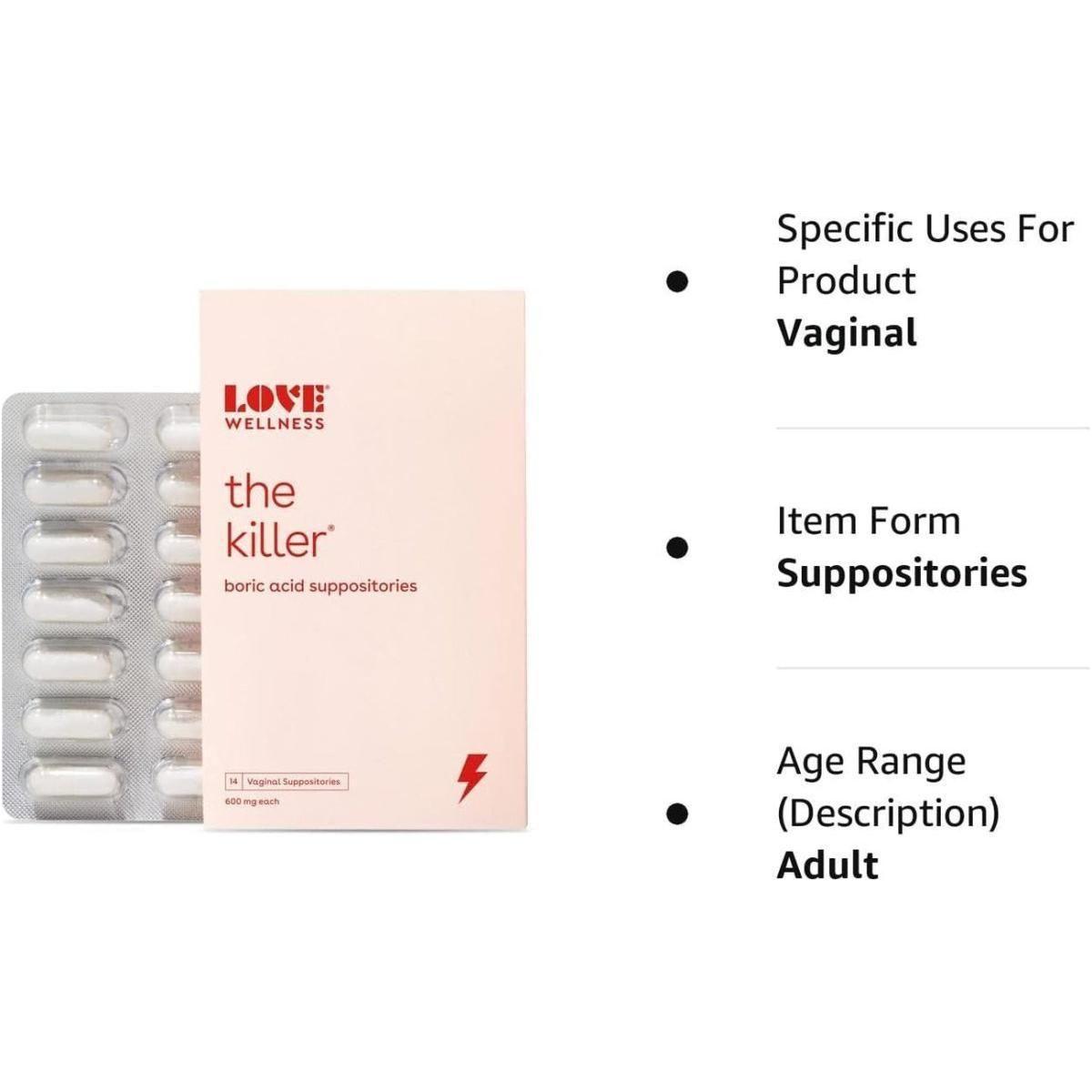 Love Wellness The Killer Boric Acid Suppositories Your Overnight Reset for Intimate Balance & Comfort