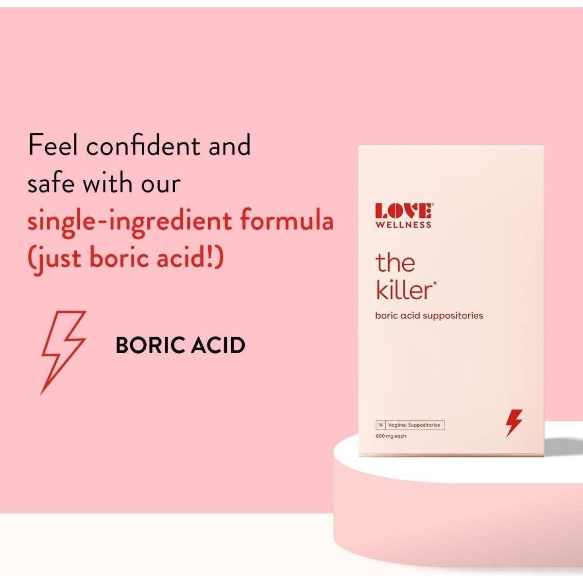 Love Wellness The Killer Boric Acid Suppositories Your Overnight Reset for Intimate Balance & Comfort