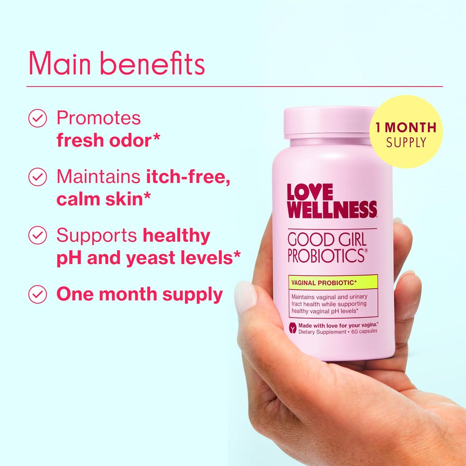Love Wellness Good Girl Probiotics Your Daily Dose of Feminine Balance & Confidence