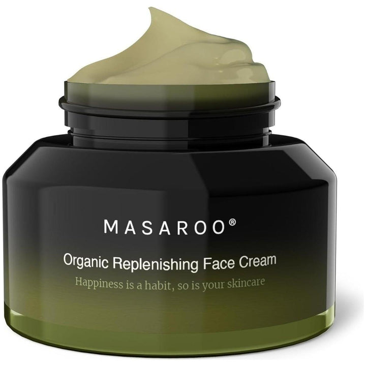 Masaroo Organic Replenishing Face Cream 50ml | Natural, Concentrated Nourishment for a Healthy Glow Masaroo