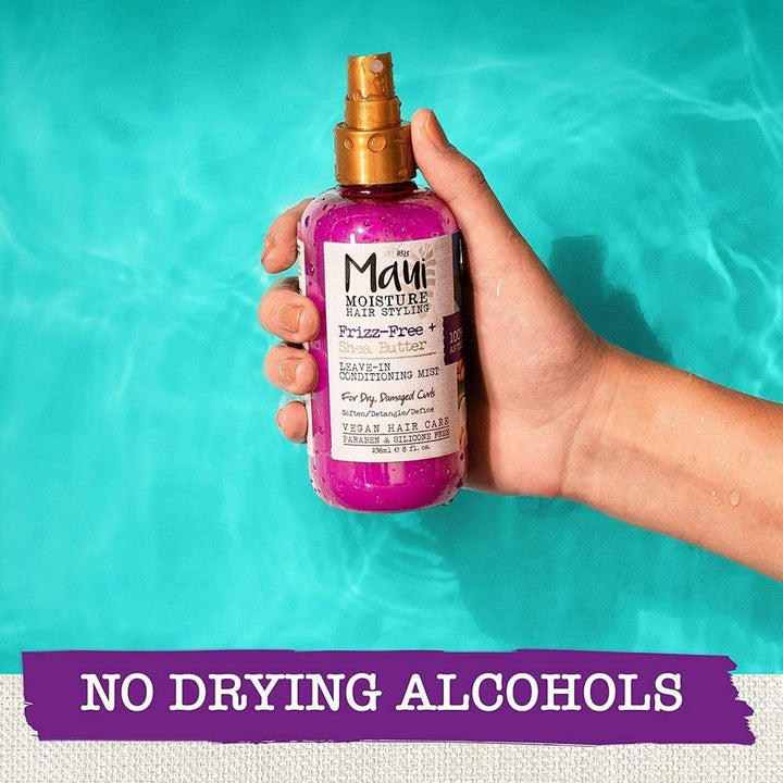 Maui Moisture Frizz-Free + Shea Butter Leave-in Conditioning Mist 236ml | Hydrates, Defines & Protects Curls