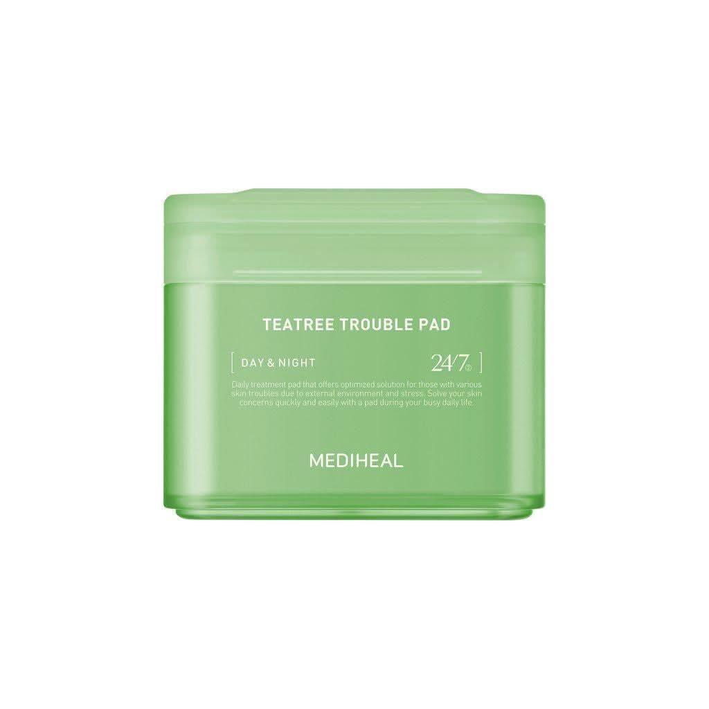 MEDIHEAL Tea Tree Trouble Pad 100 Pads | Soothing Balancing Care for Blemish-Prone Skin MEDIHEAL