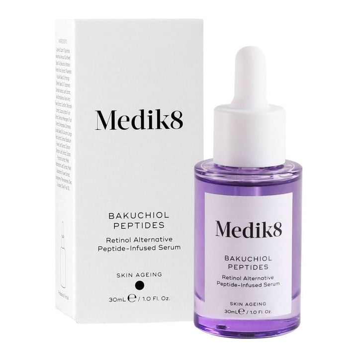 Medik8 Bakuchiol Peptides 30ml | Retinol Alternative for Sensitive Skin & Pregnancy-Safe Anti-Ageing