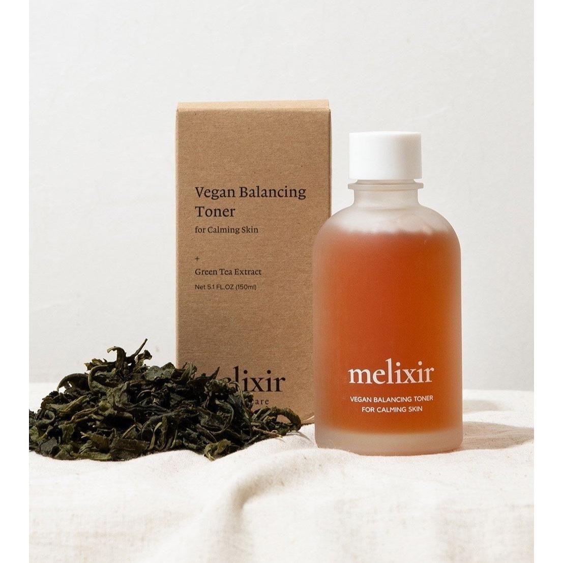melixir Vegan Balancing Toner 150ml | 100% Green Tea Extract for Sensitive, Balanced Skin melixir