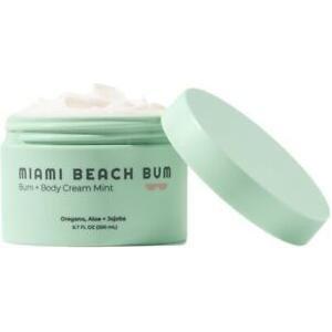 Miami Beach Mint Bum + Body Cream 200ml | Soothing Botanical Cream for Acne, Ingrowns & Skin Irritations