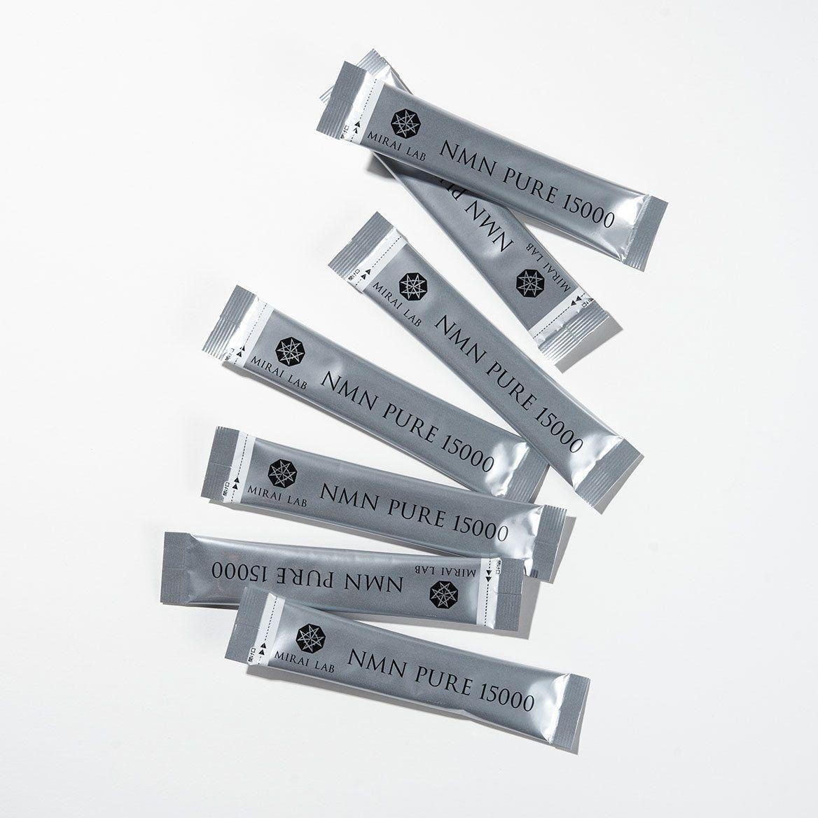 MIRAI LAB NMN 15000 Pure 30 Sachets | High-Purity 99.8% NMN Supplement from Japan